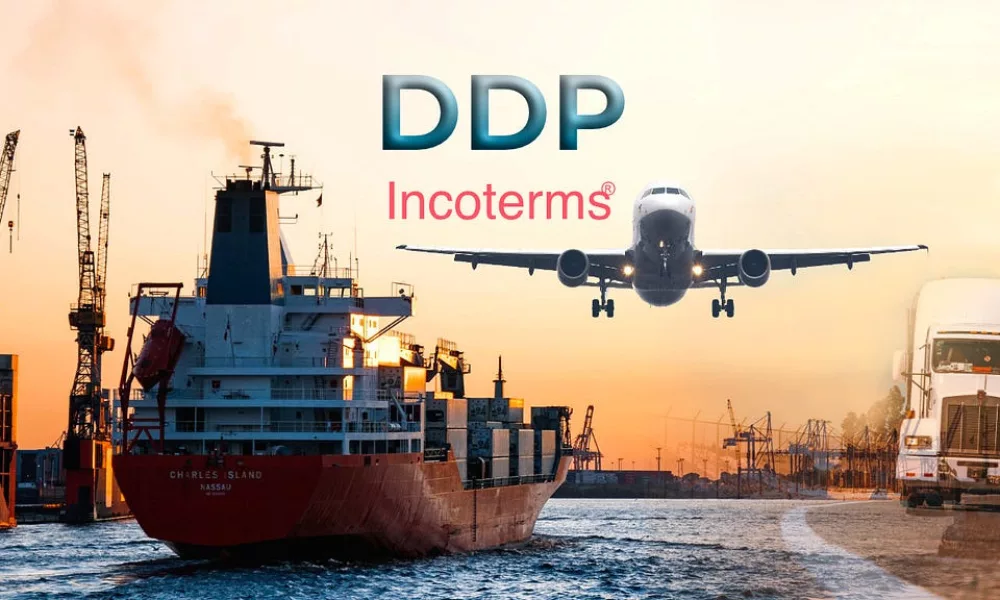 DDP Incoterms worldwide transport by air sea road