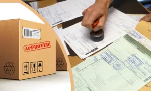 Customs clearance documents and approval